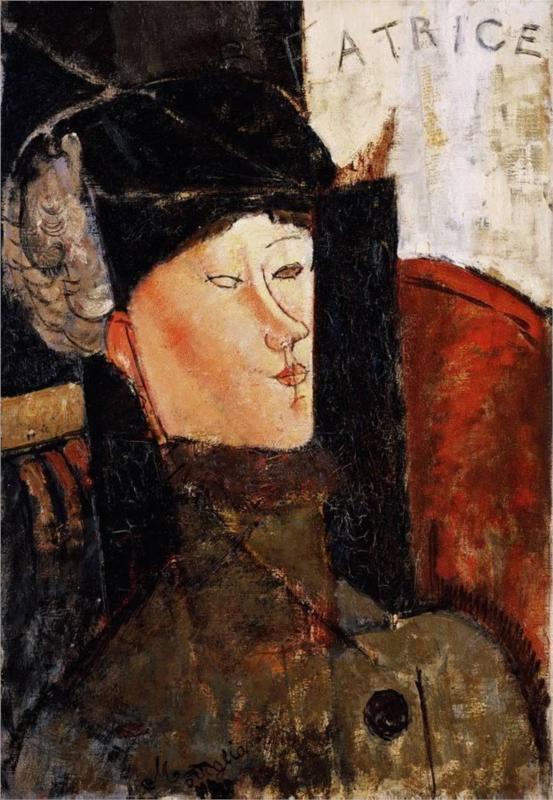 Portrait of Beatrice Hastings 2 - Amedeo Modigliani Paintings